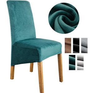 Stretch Velvet Large Dining Chair Cover