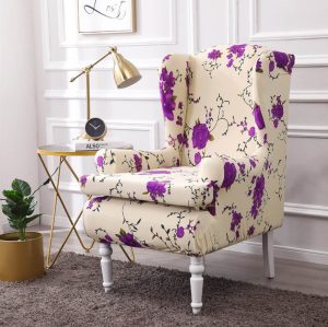Stretch Wingback Chair Cover