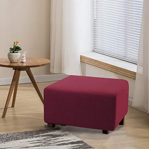 Stretchy Washable Ottoman Cover