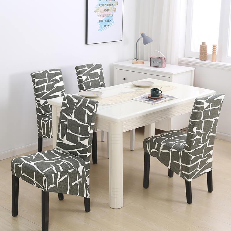 Printed Large Dining Chair Cover