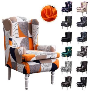 Stretch Wingback Chair Cover