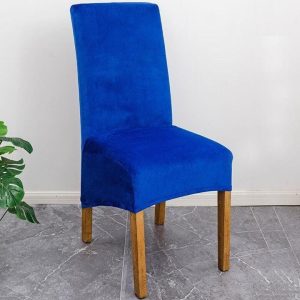 Stretch Velvet Large Dining Chair Cover