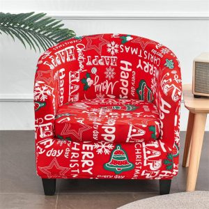 Printed Club Chair Slipcover