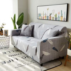 Feather Loveseat Sofa Cover