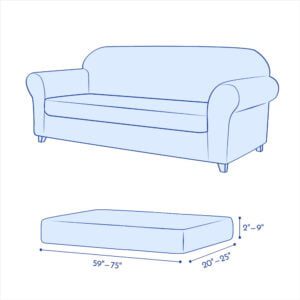 Leaside Velvet Plush Stretch Sofa Cushion Cover