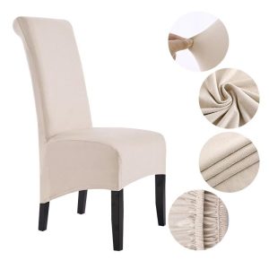 Plush Large Dining Chair Cover