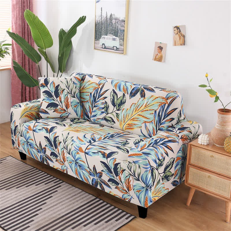 Forest Leaf Loveseat Sofa Cover