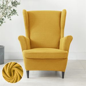 Jacquard Wingback Chair Cover