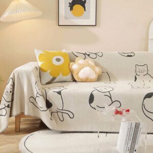 Cute Cat Reversible Pet Sofa Protector
