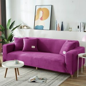 Velvet Loveseat Sofa Cover