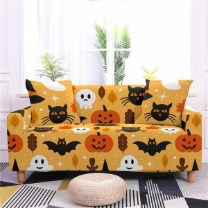 Halloween Loveseat Sofa Cover