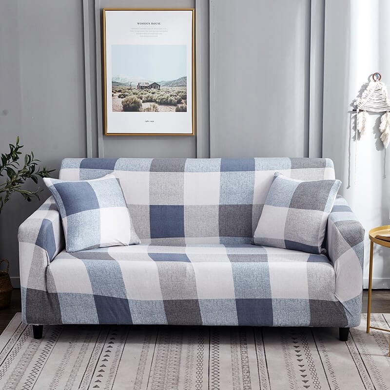 Checkered Age Loveseat Sofa Cover