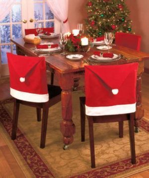Santa Hat christmas Chair Cover