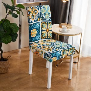 Monet Plaid Dining Chair Cover
