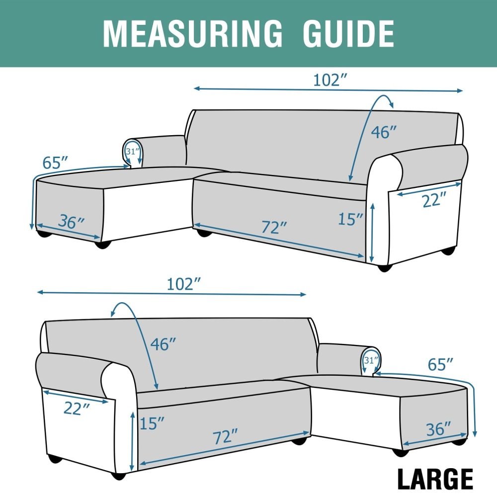 Non-Slip L-shaped Sofa Cover