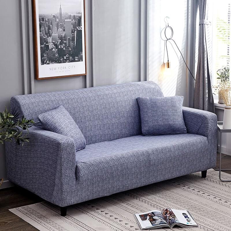 Linen Pattern Loveseat Sofa Cover