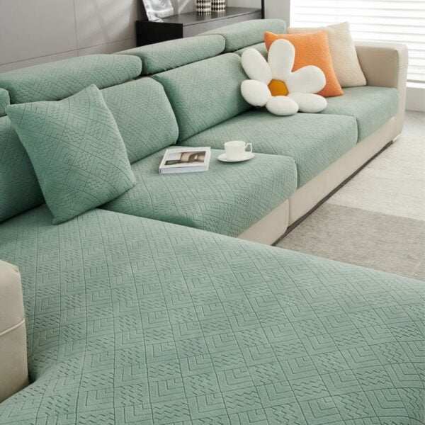 Wave Grid Magic Sofa Cover
