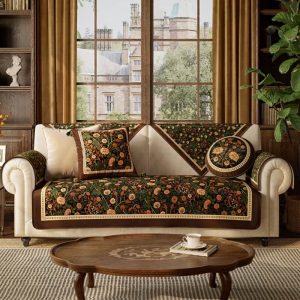 Garden Vintage Luxury Furniture Protective Non-Slip Couch Cover