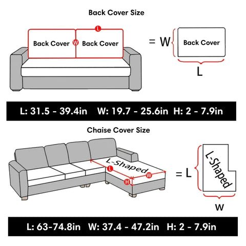 Wave Grid Magic Sofa Cover