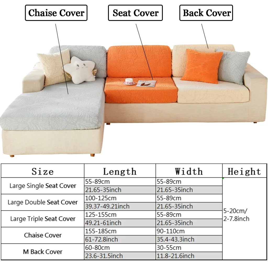 tableau des dimensions des housses de canapé magic