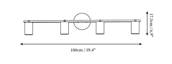 Rotatable Spotlight Wall Light 4 Heads