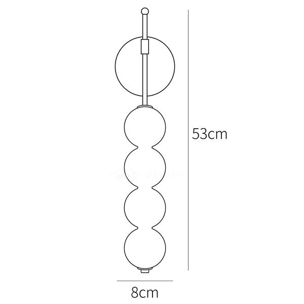 Abacus Wall Lamp Dimensions