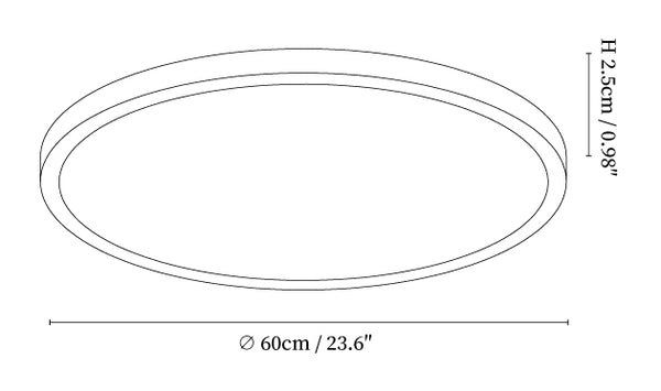 Acrylic Ultra-Slim Round Ceiling Light