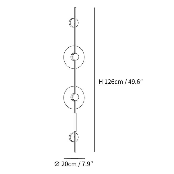 Alabaster Vertical Wall Sconce Dimensions