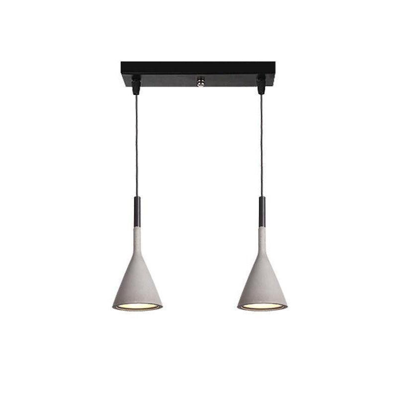 Conical Concrete Pendant Light