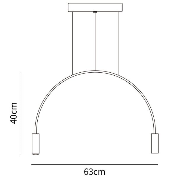 Arcs Pendant Light 2 Heads