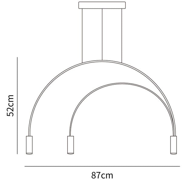 Arcs Pendant Light 3 Heads