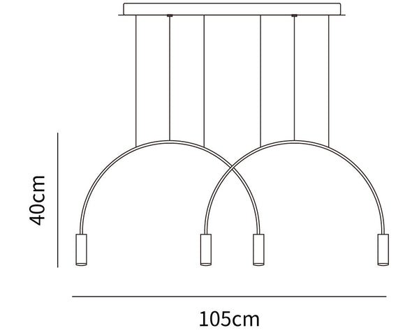 Arcs Pendant Light 4 Heads
