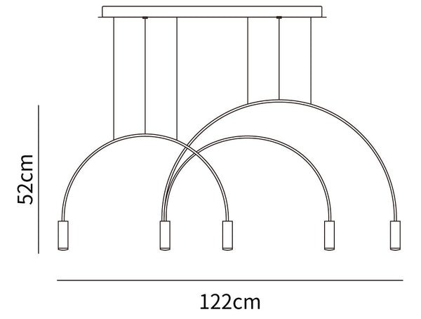 Arcs Pendant Light 5 Heads