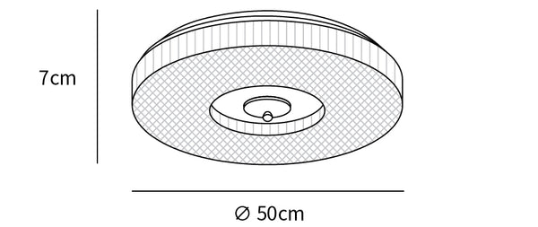 Ayla LED Flush Mount Ceiling Light Size
