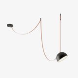 Adjustable Leather Pendant Light