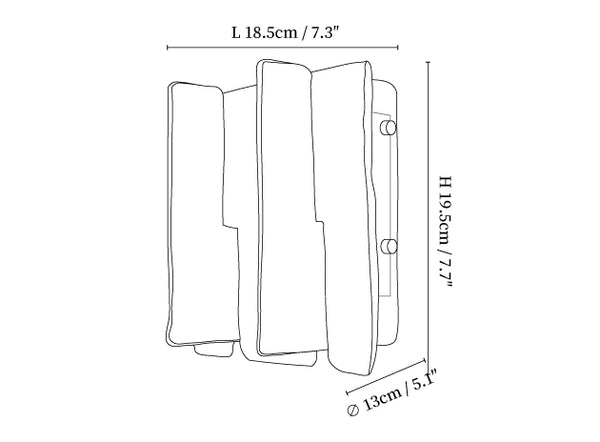 Blason Wall Light Size