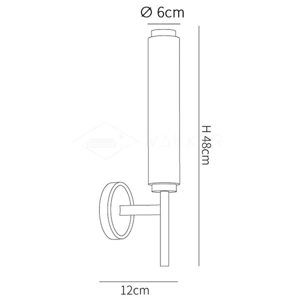 Brindisi Wall Sconce Dimensions Single