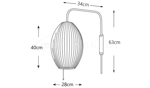 Ball Wall Sconce Size A