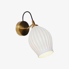 Ceramic Ribbed Wall light by MINIHOUZZ
