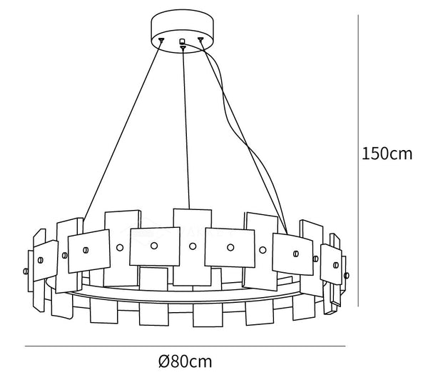 Halo Chandelier Model B