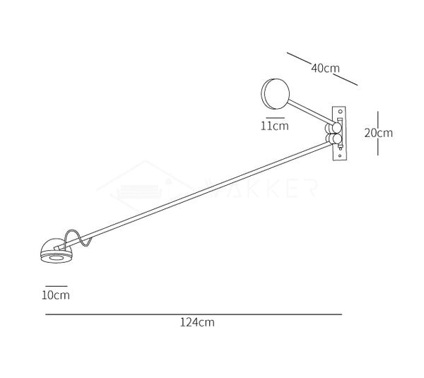 Precision Movement Wall Lamp Dimensions