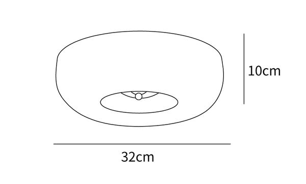 Cream Pudding Ceiling Light 32cm