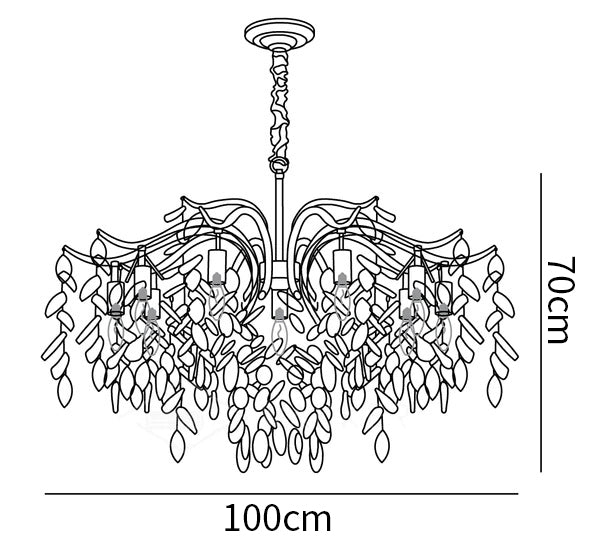 Dorale Chandelier 11 heads