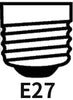 E27 bulb base type illustration