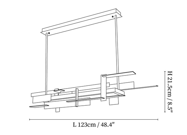 Eithne Planar Pendant Light Large