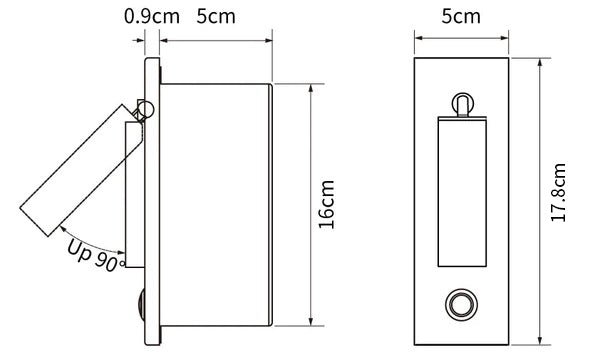 Minhouzz Embedded Reading Wall Light Large Size