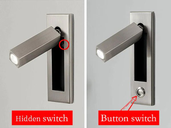 Minhouzz Embedded Bedside Reading Light Dimensions Diagram Small