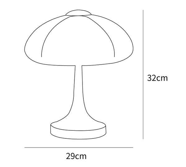 Flower Petal Table Lamp Dimensions