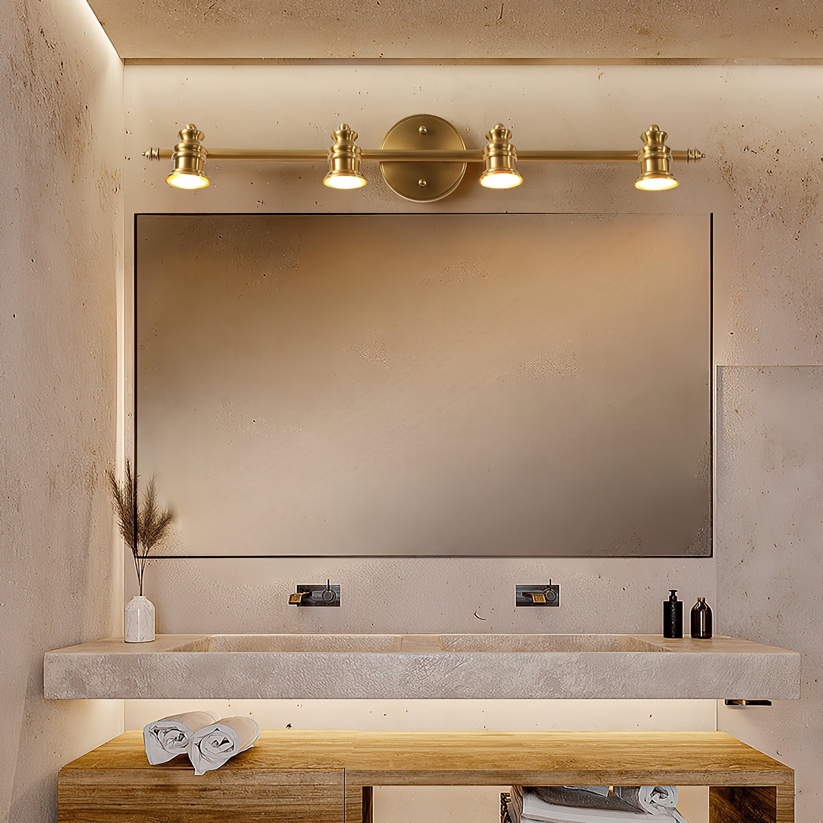 halophane-brass-wall-lamp