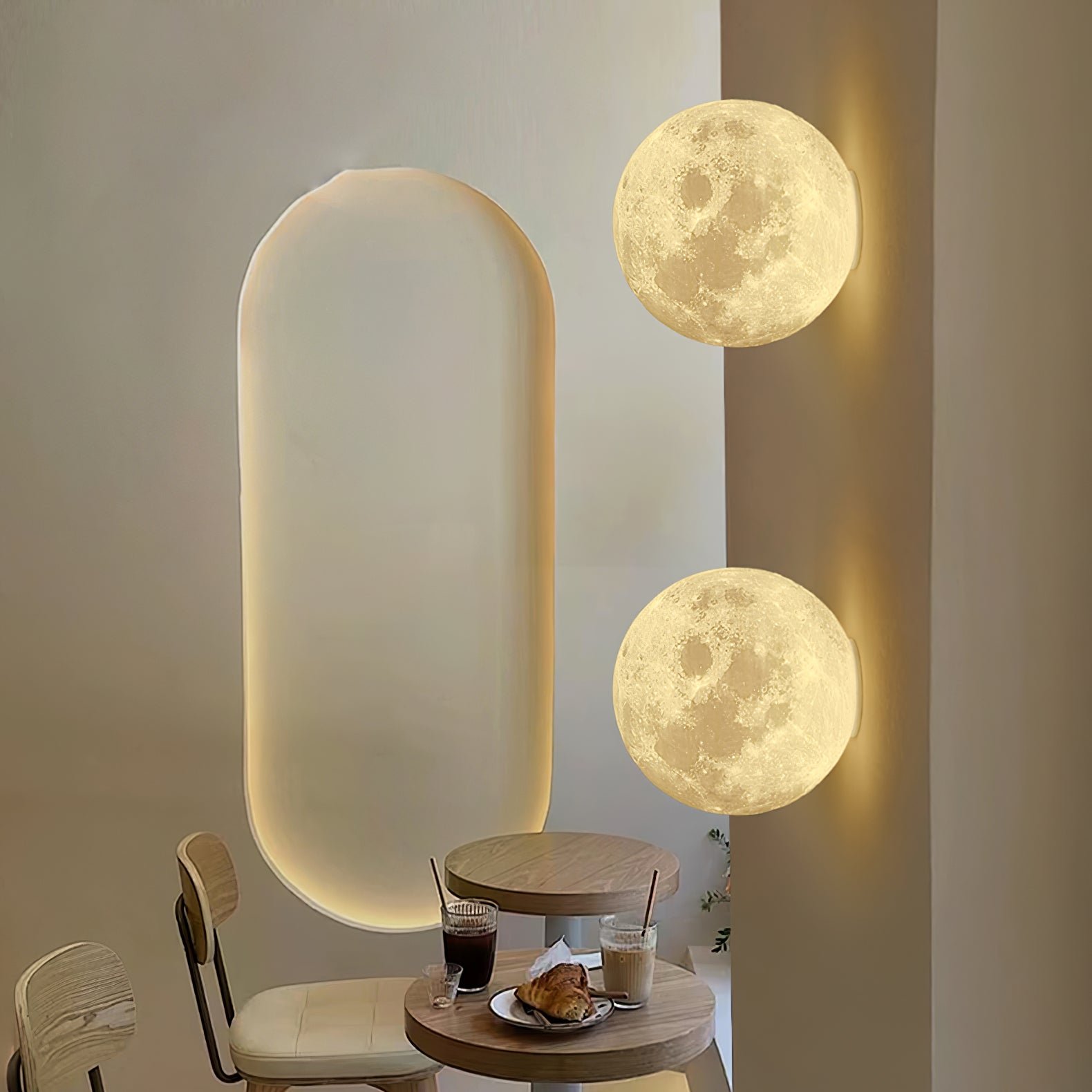 Hemisphere Moon Wall Lamp